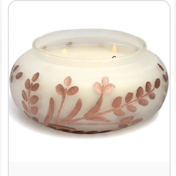 PADDYWAX Cypress & Fir - 14 oz white Glass with copper metallic branch Etching - Picture 7 of 13